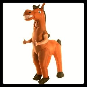 Inflatable horse costume